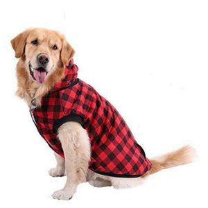 New Dog Plaid Hoodie Jacket Sweater
